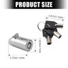 Entry Change Lock Cylinder Replacement Set, Round Body Format with 3 Matching Access Items for Service Door Use and End Turn in Daily Care
