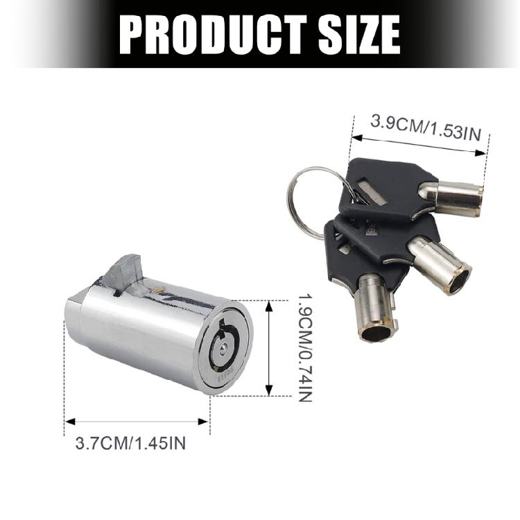 Entry Change Lock Cylinder Replacement Set, Round Body Format with 3 Matching Access Items for Service Door Use and End Turn in Daily Care