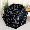 1pc Cat Pattern Automatic Open/close Folding Compact Umbrella, 8 Rib Sturdy Canopy, Lightweight Portable, Everyday Use, Gift,,077