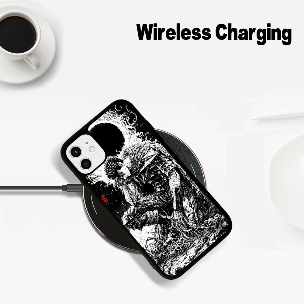 Anime Berserk Phone Case Magesafe Magnetic Wireless Charge Case For IPhone 16 11 12 13 14 15 Pro Max Plus Mini
