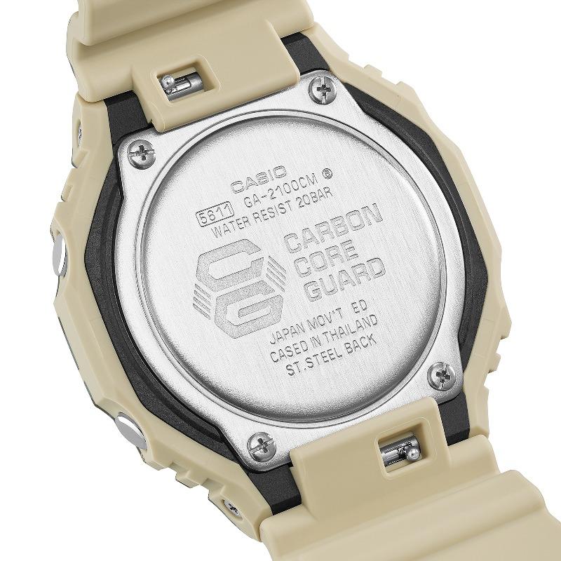 Casio G-SHOCK Men's Resin 200M Water Resistant Analog Shock Resistant Quartz Watch GA-2100CM-5A