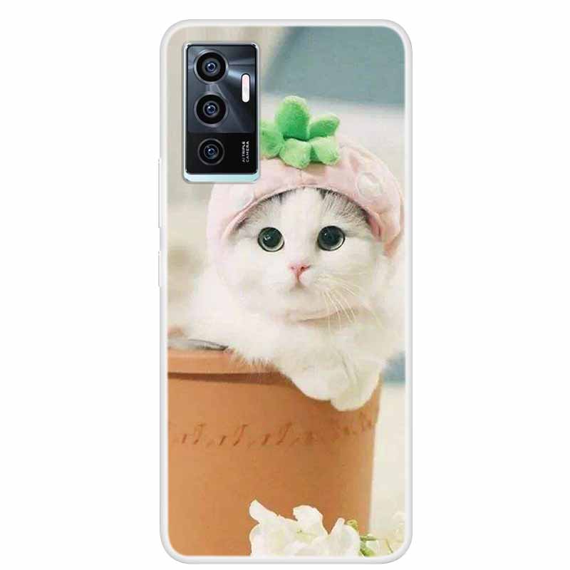 For vivo V23e V21E 5G 4G Cases Transparent Marble Soft TPU Silicone Back Covers for Vivo V21 5G Cases Clear Bumper for vivoV21