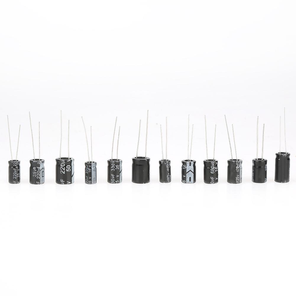 1000 Stück 36 Werte Elektrolytkondensator-Sortiment 10 V ~ 50 V 0,1 uF bis 1000 uF