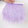 1Meter Red Ostrich Feathers Trim on Tape Ribbon Fringe 8-10cm Fabric Skirt Sewing Trimmings Feather Dress Clothes Decoration