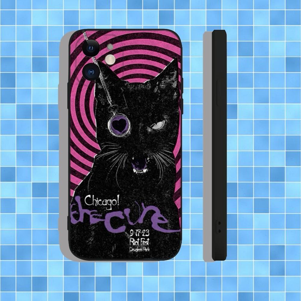 The Robert C-CureS Smith Phone Case For iPhone 16,15,14,13,12,11,Pro,Max,Plus,X,XS,XR,SE,8,7,Mini,Soft Silicone Black Case