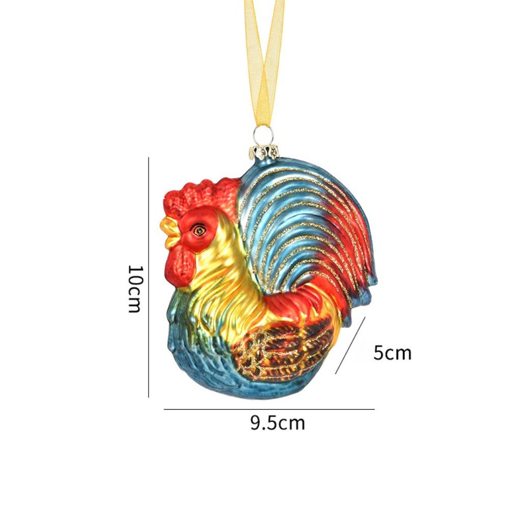

Красочные Рождественские Украшения Расписанные Стеклянные Подвесные Украшения Оформление Сцены Style 05