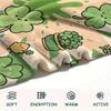 1Pc Leaf Clover Print Flannel Blanket, High Quality Comfortable for All Seasons, Home Decor, Warmth and Comfort, Perfect for Christmas Gifts W58