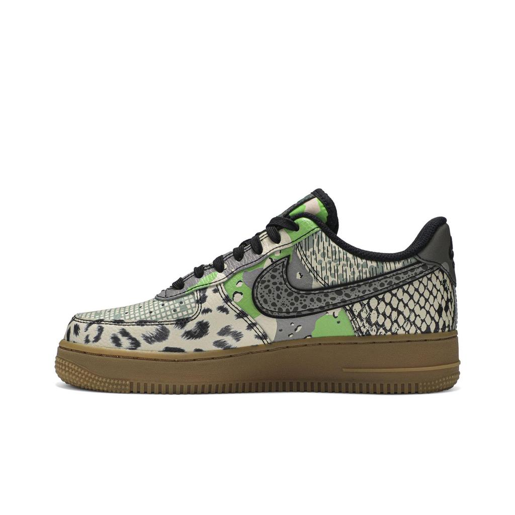 Nike Air Force 1 Low QS 'Chicago' (Unisex) Black / Black / Green Spark Skateboard Shoes CT8441 002