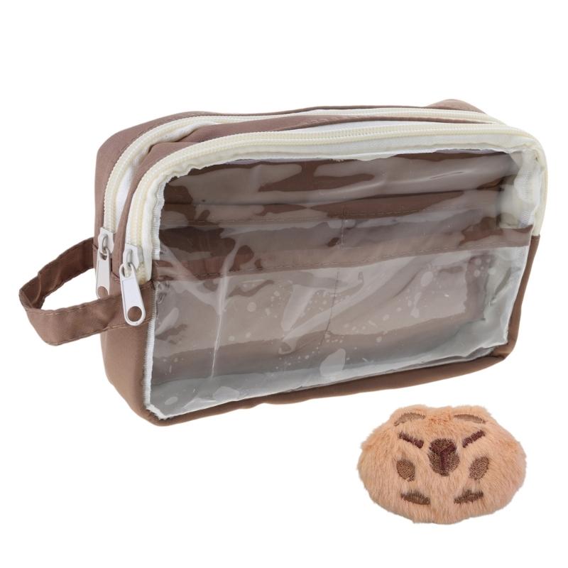 Penál kreslený kapybara pero taška velká kapacita pouzdro na tužky krásná taška na tužky gelové pero školní kancelářské potřeby