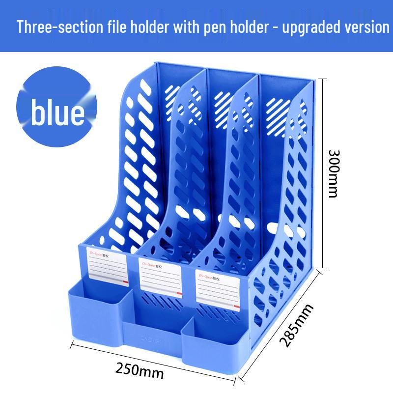 Four-Tier Desktop File Organizer with Storage Trays for Office Supplies