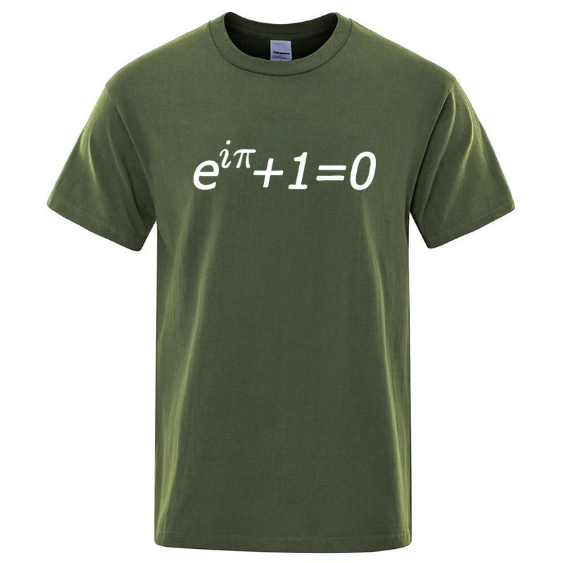 Mens High Quality Tshirt 100 Cotton Funny Mathematical Design Print Summer Casual Loose for Men TShirt Male Hip Hop Tops