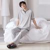 Pajamas Men's Summer Modal Cotton Thin Short-sleeved Trousers Simple Summer Can Be Worn Outside Cool Loungewear Suit