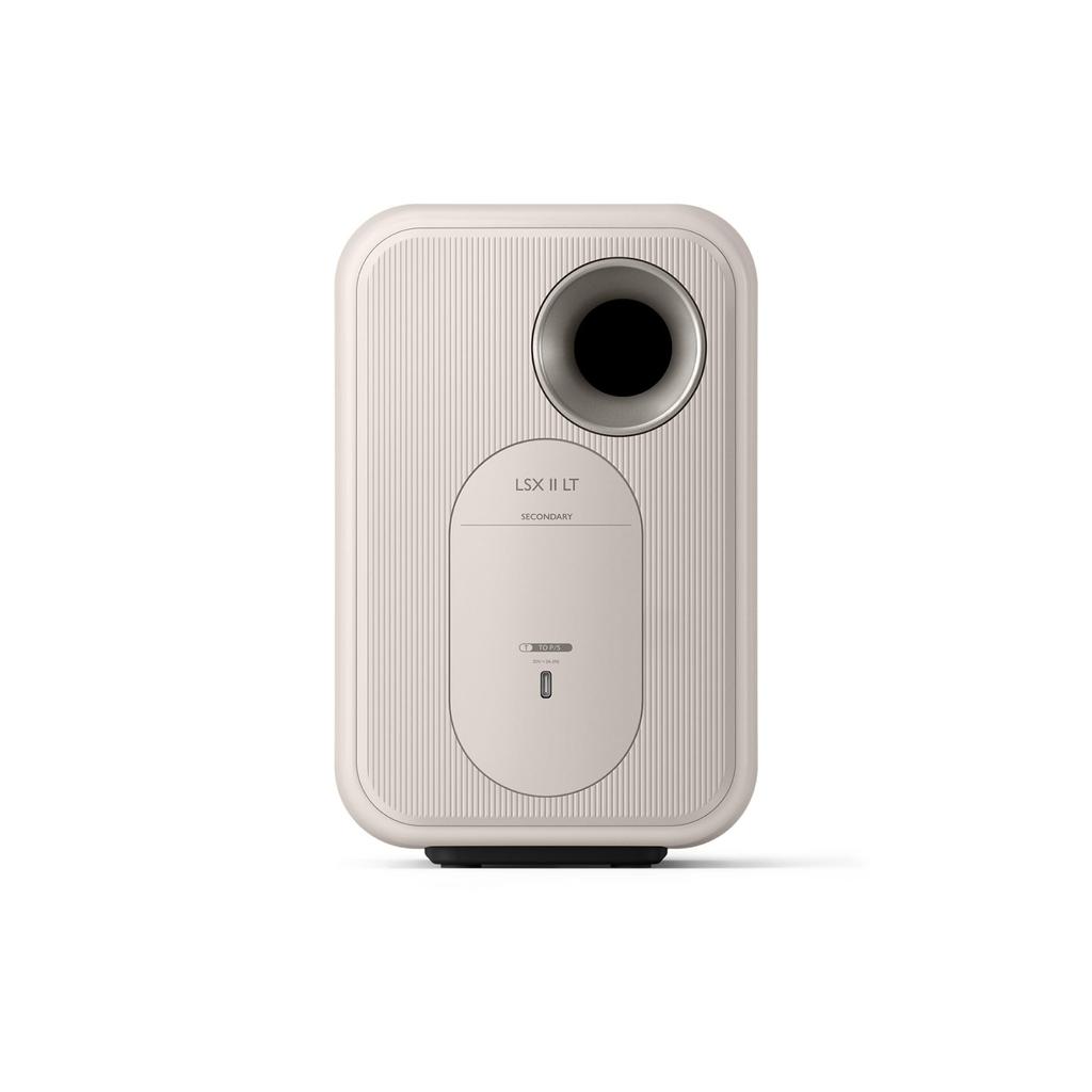 KEF LSX II LT Wireless HiFi Bookshelf Speaker - (Stone White)