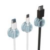 Magnetic Cable Holder Self-Adhesive Cable Organizer Easy Installation Cable Clip with Spring for Desk Home Office Car
