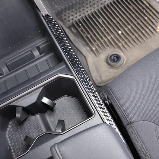 Carbon Fiber Gear Shift Panel Side Trim Strip Cover For Toyota Tundra -24