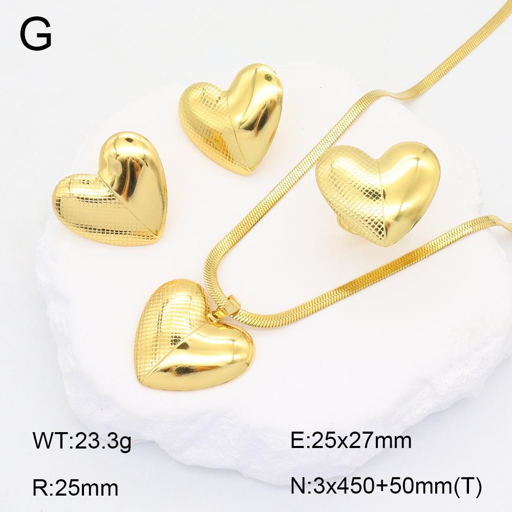 Stainless Steel Gold Flower Set Women 4pcs Necklace Earrings Bracelet Ring Cubic Zirconia Luxury Wedding Party Anniversary Gift