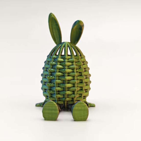 3D-gedruckte Ostereier Flexibel Gelenkiges Hasenei Osterkorb-Füller für Partyzubehör Heim-Büro-Schreibtischdeko