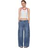 Gap Cotton Lyocell Blend Classic Wide Leg Loose Fit Workwear Jeans Women Jeans 892753