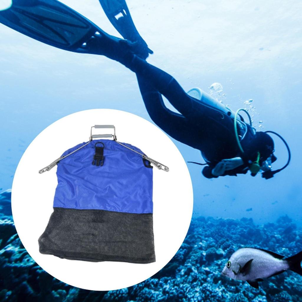 Fishes Lobster Bag Diving Snorkeling Spring Handle Fishermen Portable Fishing Supplies Quick