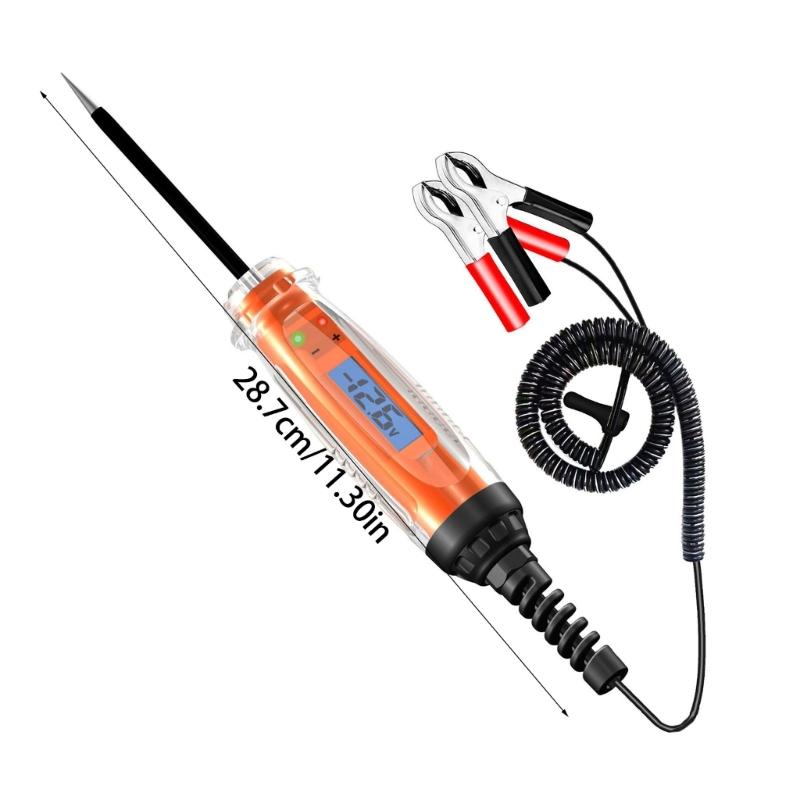 652F Automotive Circuit Tester with LCD Screen Sound Light Alerts 1 to 75V Ranges Suitable For Car Battery Detection