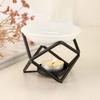 Aromatherapies Diffuser Wax Melt Burners with Ceramics Bowl Metal Tealight Holder Rack for Enhancing Home Aesthetic