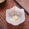 Crystal Glass Lotus Incense Burner 9 Hole Lotus Censer Holder  Yoga Meditation