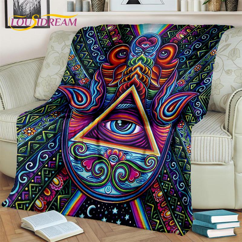 Evil Eye,Eye of Horus,Nazar Tree of Life  Blanket,Soft Throw Blanket for Home Bedroom Bed Sofa Picnic Travel Cover Blanket Kids