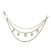 Skull Pendant Halloween Pants Chain: Trendy Metal Waist Accessory