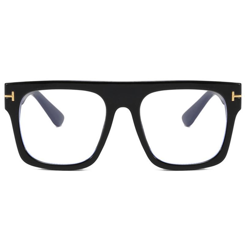Oversize Square Frame Clear Lens Glasses Metal Hinge Myopia Nerd Spectacles Degree -0.5 -1.0 -2.0 -3.0 -4.0 to -6.0