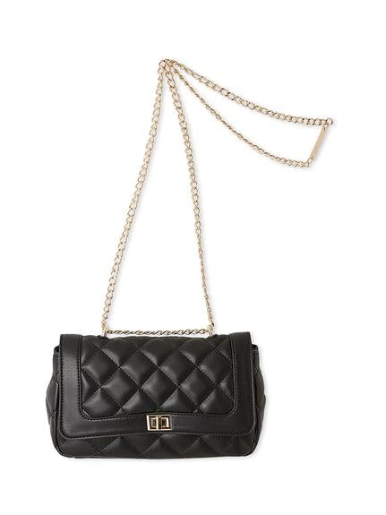 

Gold Chain Shoulder Bag LWGB251316 BLK [Lily Brown] Women s чёрный