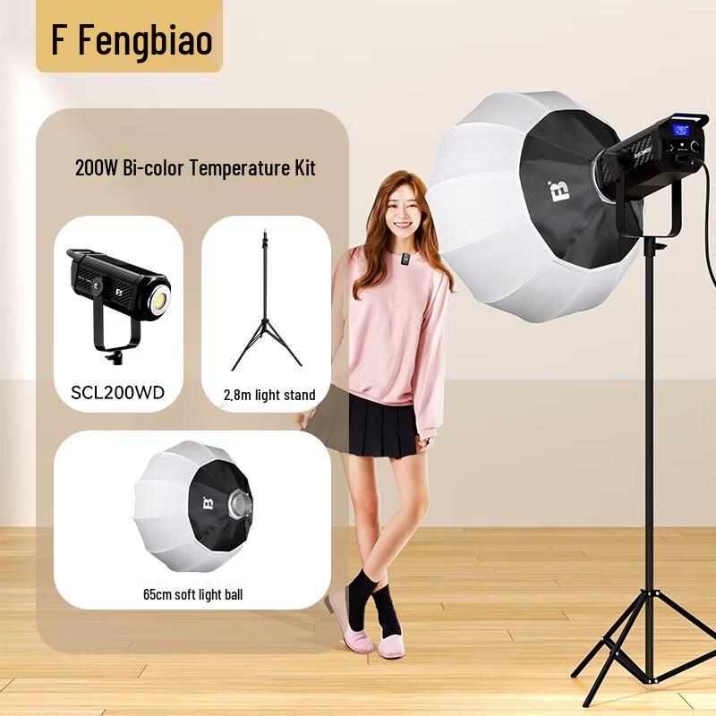 FB 200W Bi-Color LED Video Light Kit