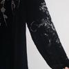 Autumn Women's Plus-Size Velvet Blouse Loose V-Neck Pullover T Shirt Embroidered Flocked Velvet Blouse