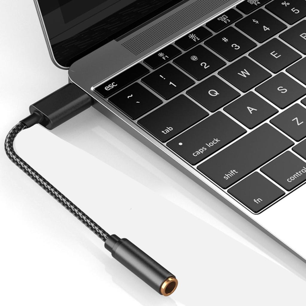 USB Audio Conversion Cable, USB External Sound Card, USB 2.0 Male To 3.5mm Female Headphone Jack, 4-pole TRRS, 20cm, Compatible with Windows, Mac OS,