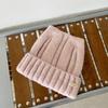 Solid Color Stretchy Beanie Hat Polyester Winter Warm Hat Classic Ribbed Knitted Beanie  For Women