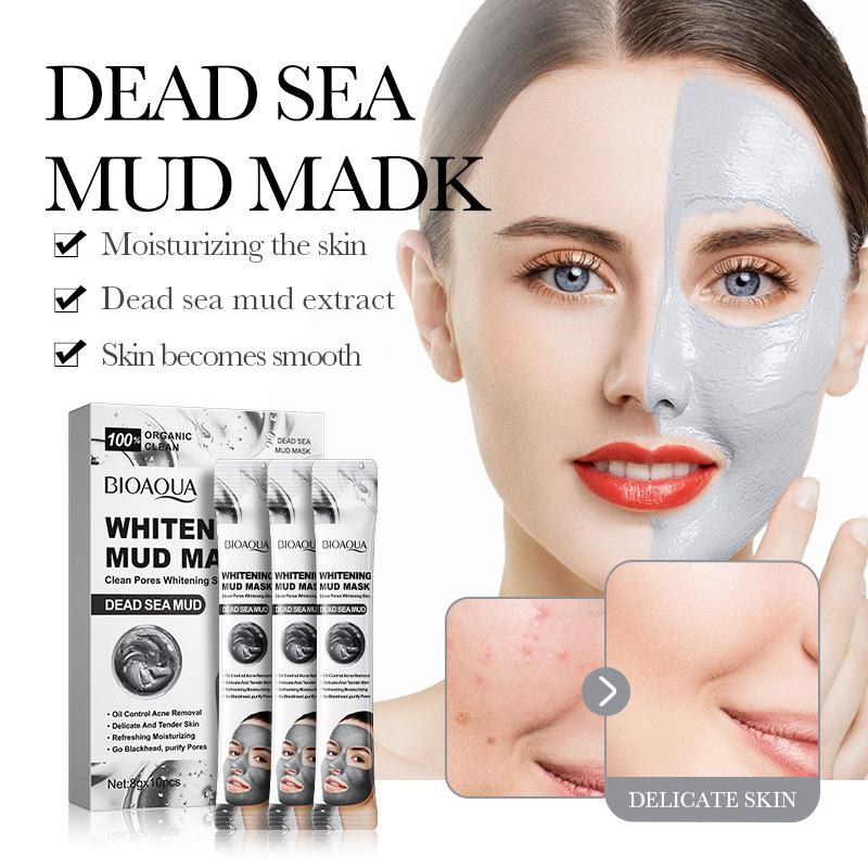 10pcs BIOAQUA Vitamin C Mud Masks Clay Face Mask Skincare Cucumber Moisturizing Anti-aging Whitening Facial Masks Skin Care