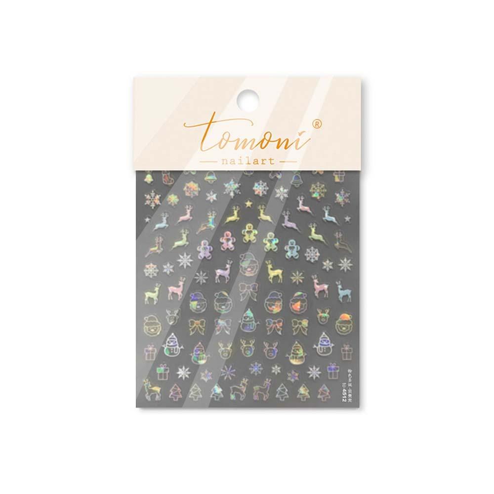 5D  Christmas Nail Sticker Nail Accessories Xmas Nail Decoration  Winter