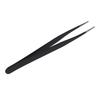 A03F-10X Black Metal Straight Sharp Tip Tweezer