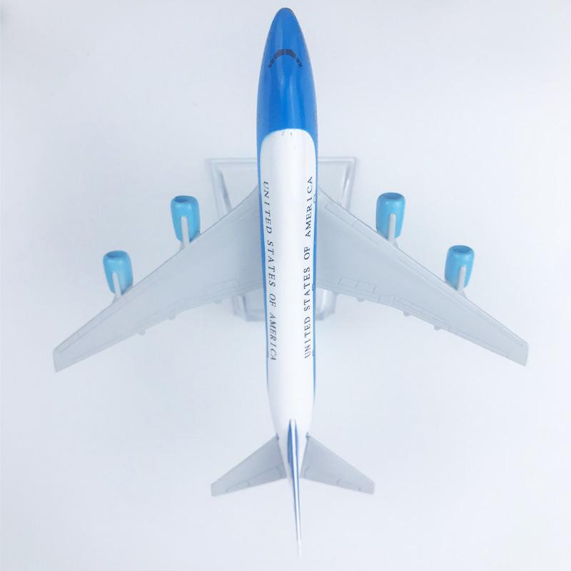 Alloy Aircraft United States Air Force One B747 Airlines Plane Models With Landing Gear Kids Gifts Collection Aircraft Toy
