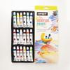 Acrylic Paint Set for Kids: 12/18/24 Colors, 6ml Tubes, Waterproof, Ideal for DIY Hand-Painted Shoes & Clothes.