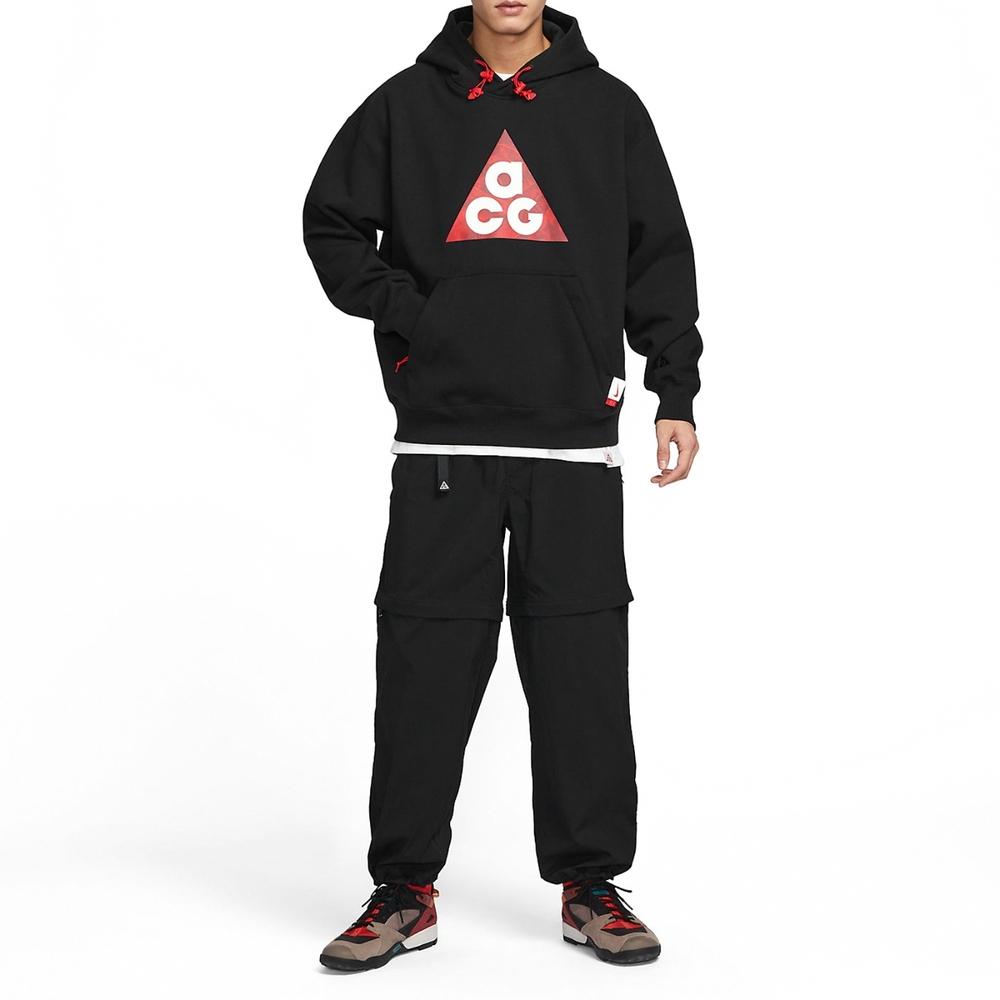Nike FW23 Dragon Year CNY Series Letter Logo Print Fleece Hoodie Men Hoodie Black FZ6193-010