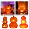 Décoration Citrouille Lumineuse d'Halloween pour Accessoire de Fête Intérieur Extérieur
