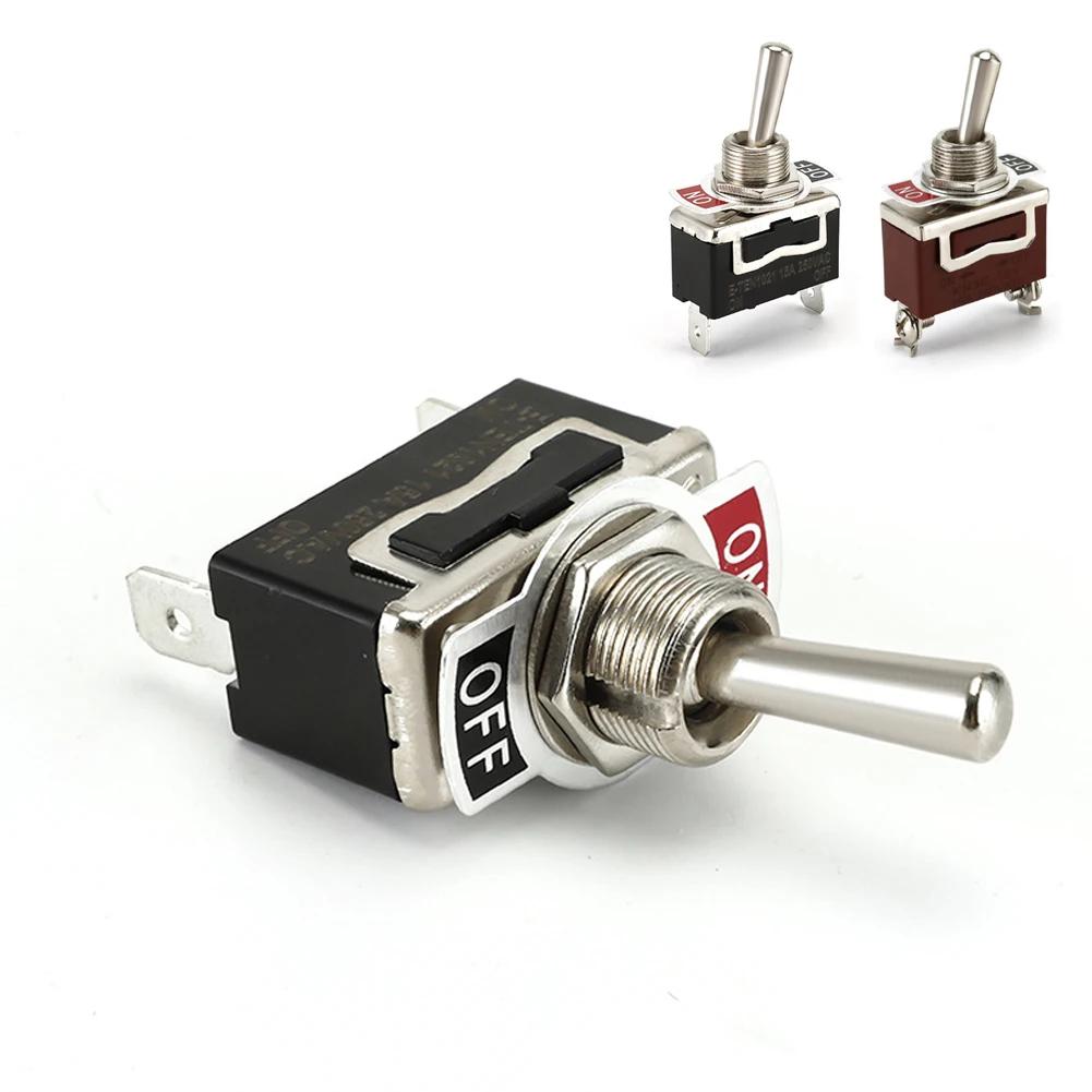 DC12V-24V SPST ON/OFF Terminal Toggle Switches 2 Pin 2 Position Car Rocker Toggle Switch with Waterproof Boot For Boat
