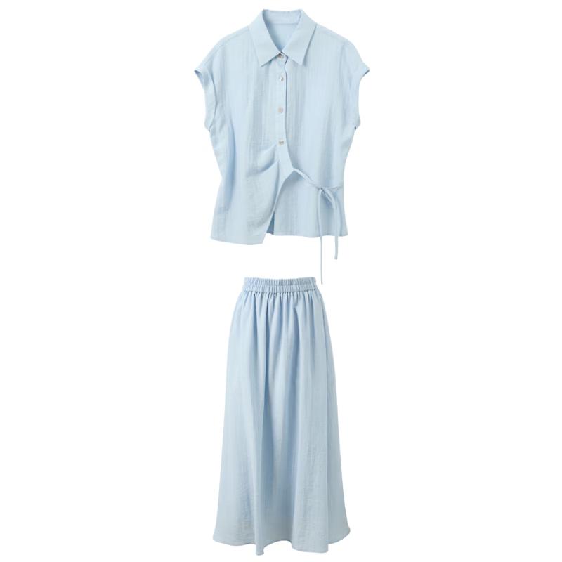 Women s Lyocell Blend Casual Skirt Set