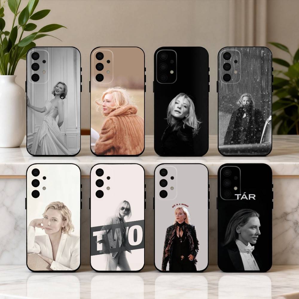 C-Cate-E B-Blanchett Actress Phone Case For Samsung Galaxy A73,A72,A71,A70,A53,A52,A51,Soft Silicone Black Cover