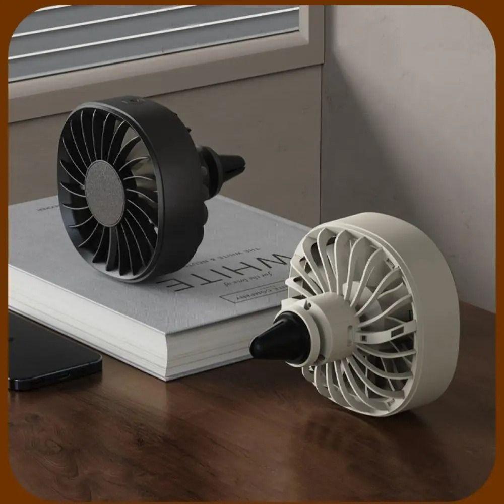 Heat Dissipation USB Cooling Fan Color Changing Light Car Rear Seat Fan Car Air Outlet Fan  Summer