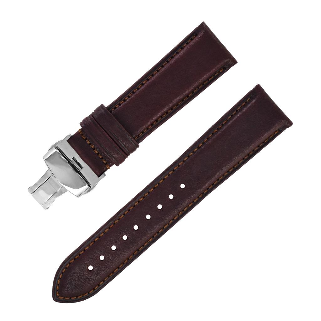2026 New Vegetable Tanned Leather Leather Watch Strap Suitable for DW Strap Men's and Women's 18mm 19mm 20mm 21mm 22mm 23mm 24mm