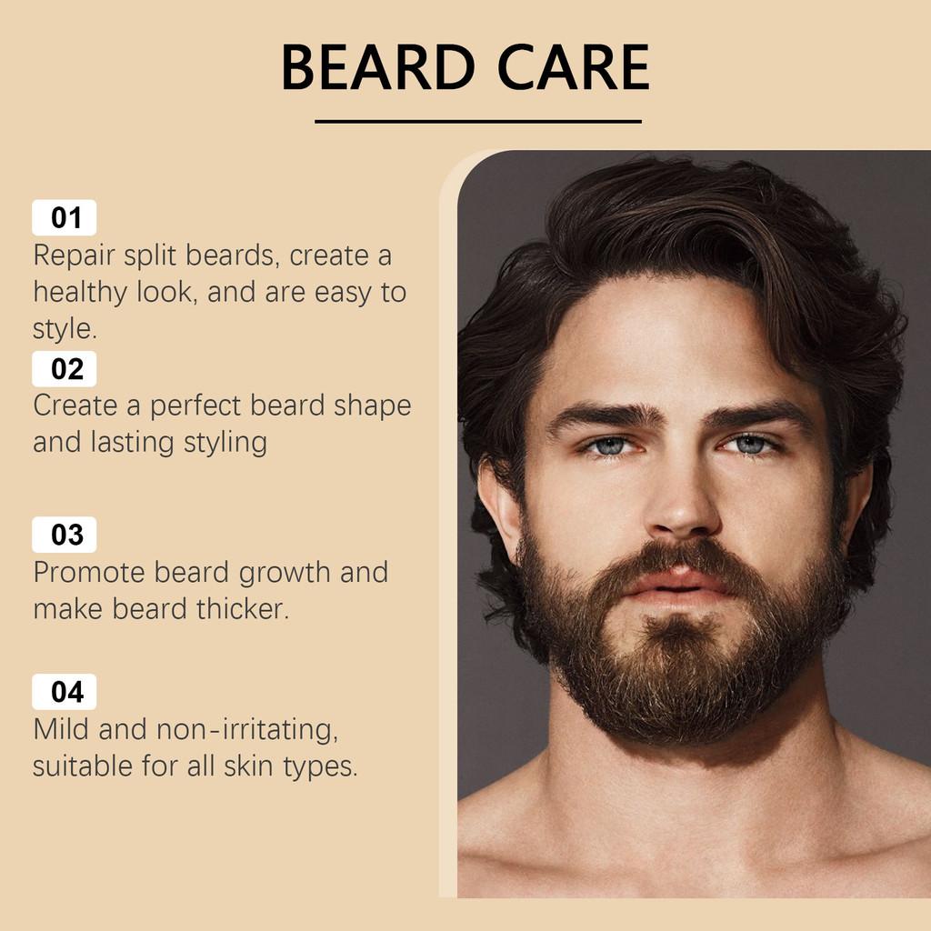 Woodsleep Men's Beard Care Set Nourishing Moisturizing Gentle Cleanser For Beard Maintenance