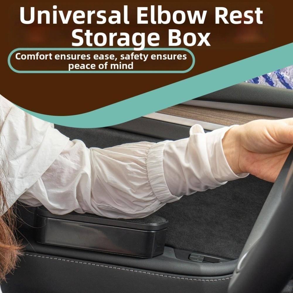 Adjustable Height Auto Retractable Box Organizer Car Elbow Rest Box  Car Accessories