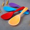 1Pcs Silicone Spoon Non-stick Cooking Spoon Anti-scalding Pot Rice High-temperature-resistant Spoon Durable Kitchen Gadgets