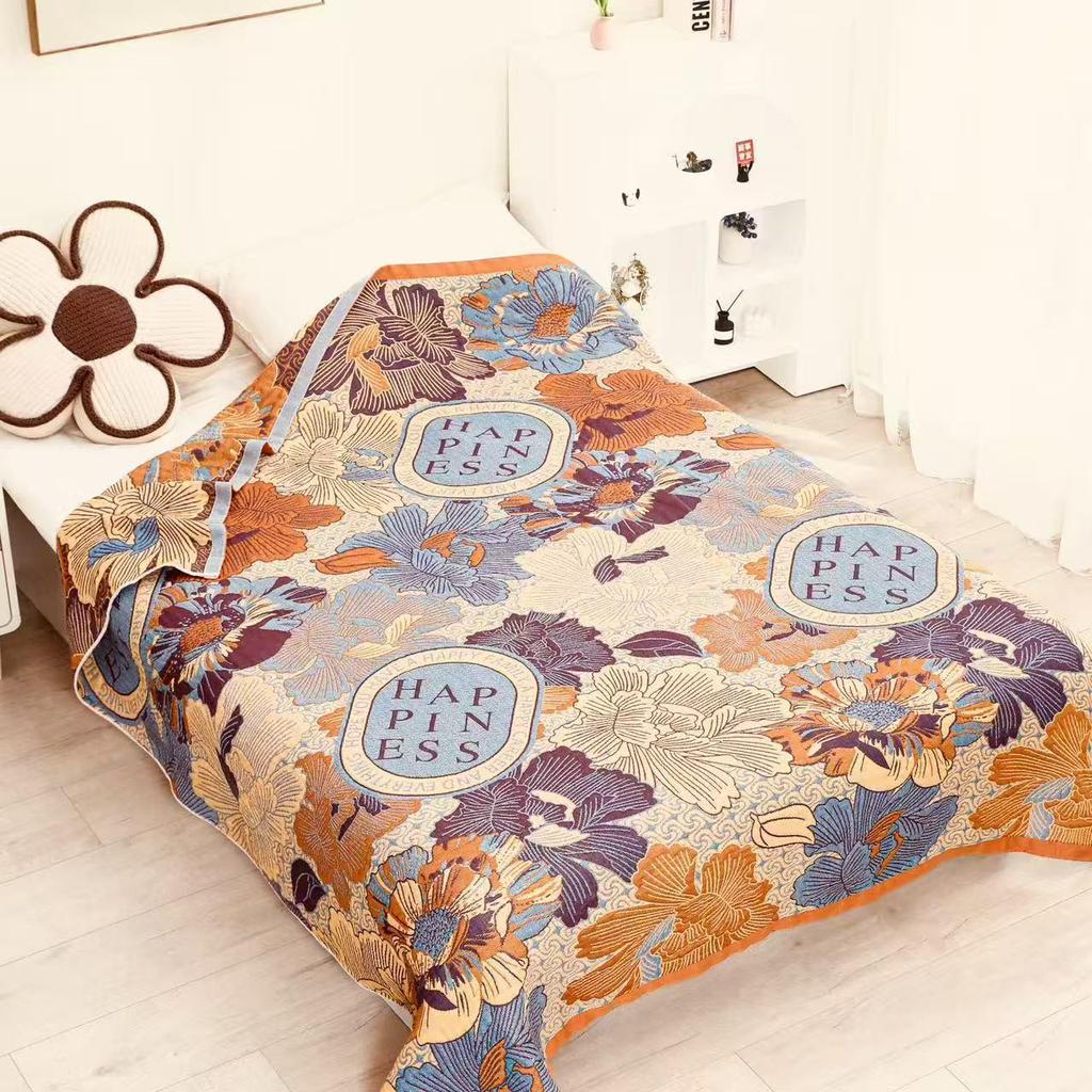 Six-Layer Gauze Adult Blanket, Air Conditioning Blanket, Summer Quilt, Towel Blanket, Gauze Cover Blanket
